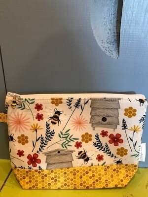 Zipper Pouch with Bee Charm