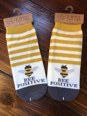 Bee Positive Ankle Socks