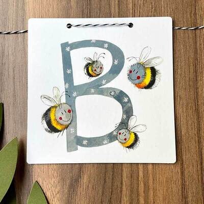 Bees Alphabet Tile