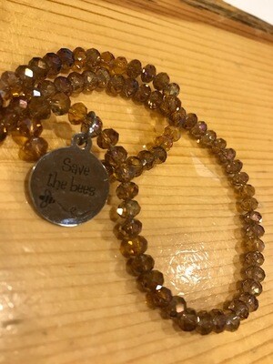 Bee Charm Necklace Save the Bees Bee Charm Necklace Save the Bees