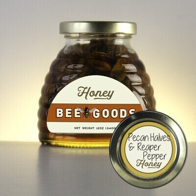 Pecan Halves & Reaper Pepper Infused Honey