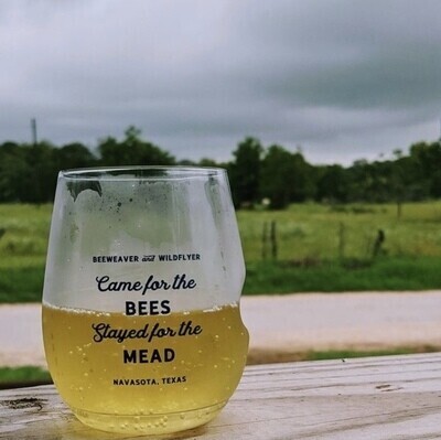 Came For The Bees Plastic Wine Glass