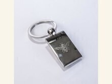 Key chain - silver w/ Bee