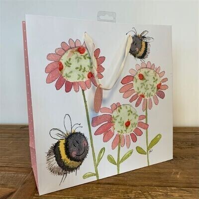Large Sparkle Gift Bag Bees