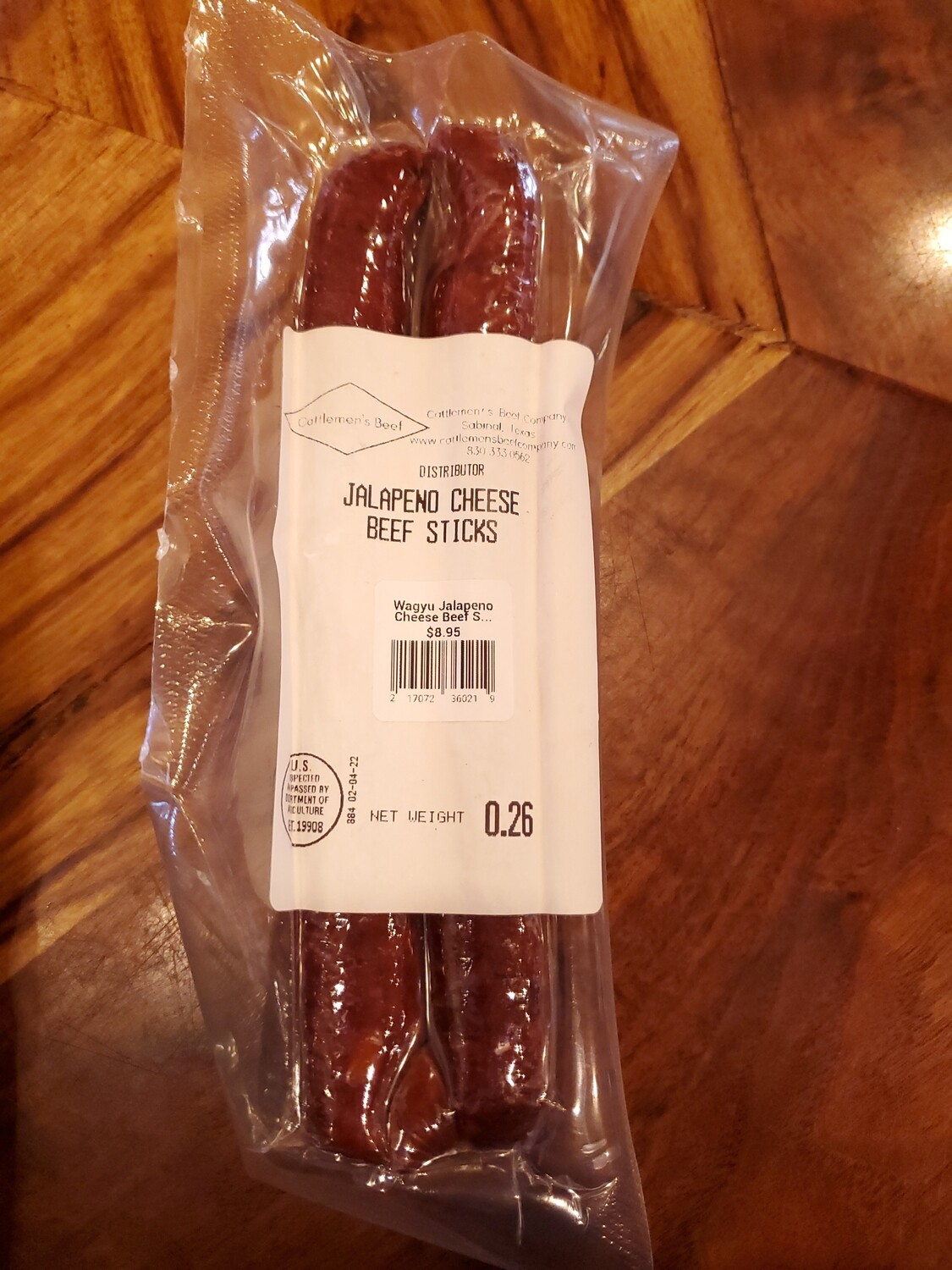 Wagyu Jalapeno Cheese Beef Sticks Store BeeWeaver Honey Farm