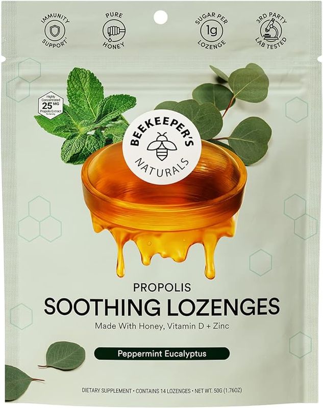 Beekeepers Naturals Lozenges - Peppermint Eucalyptus
