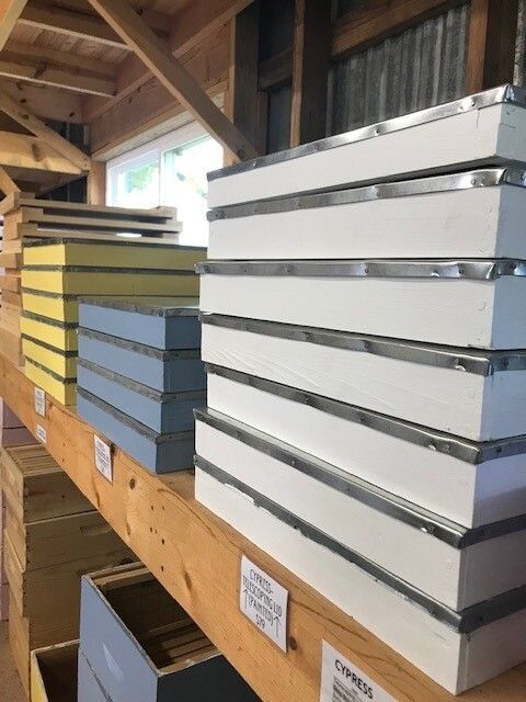 Cypress Telescoping Lid Painted 10 Frame