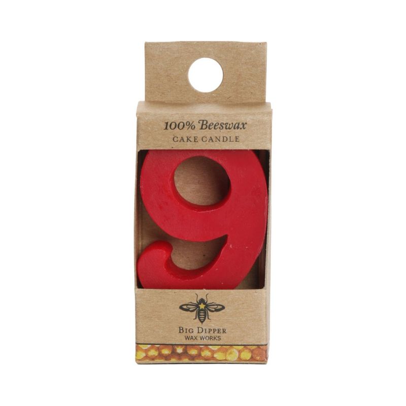 Beeswax Birthday Candle #9
