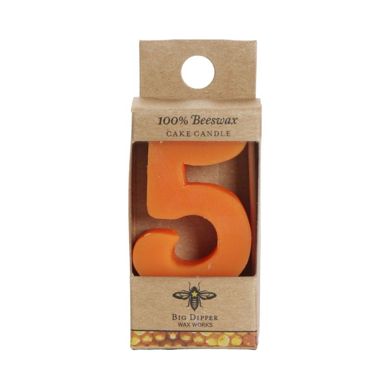 Beeswax Birthday Candle #5