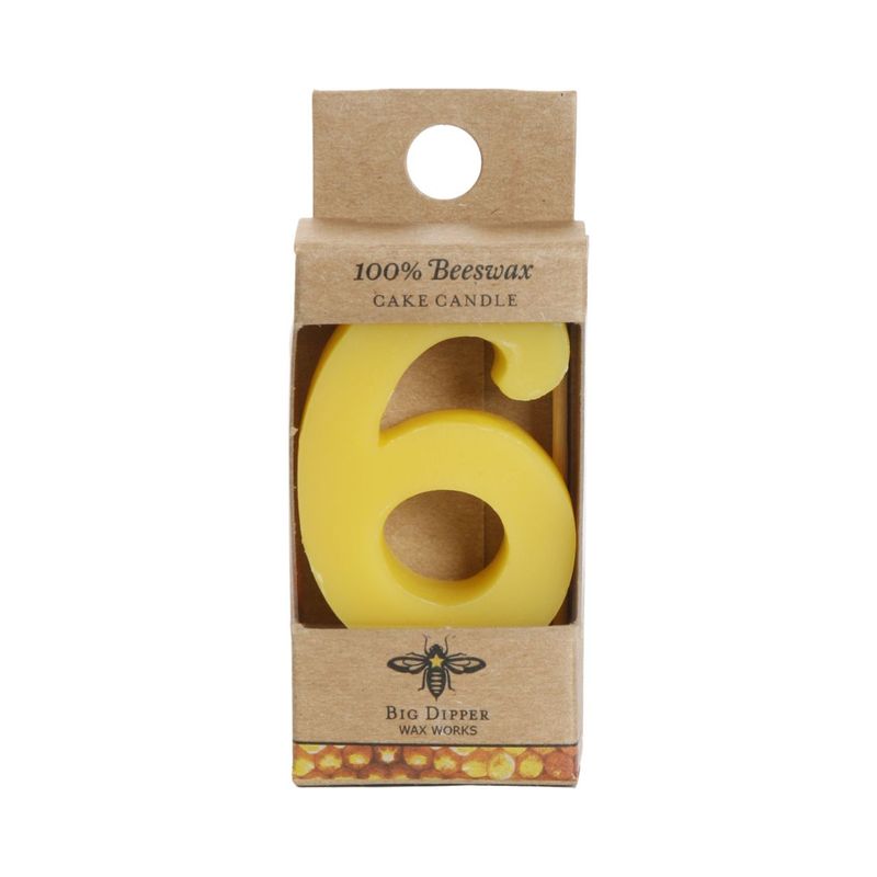 Beeswax Birthday Candle #6