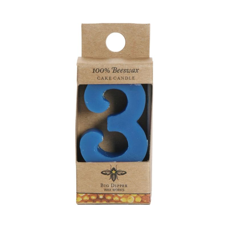 Beeswax Birthday Candle #3