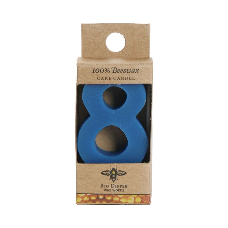 Beeswax Birthday Candle #8