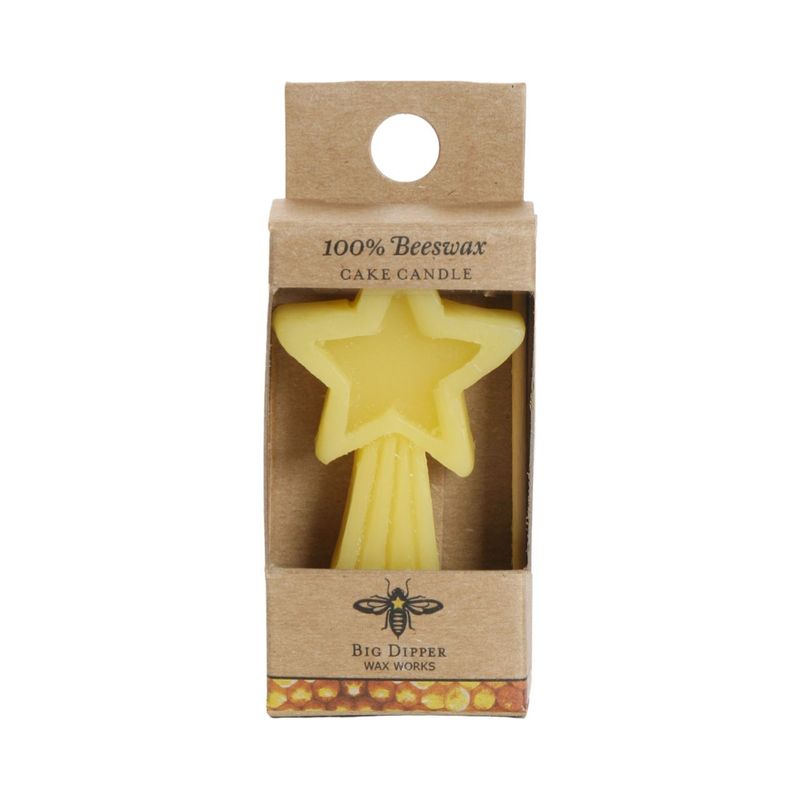 Beeswax Birthday Candle Star