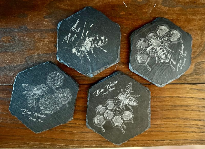 Set Of 4 BeeWeaver Coasters