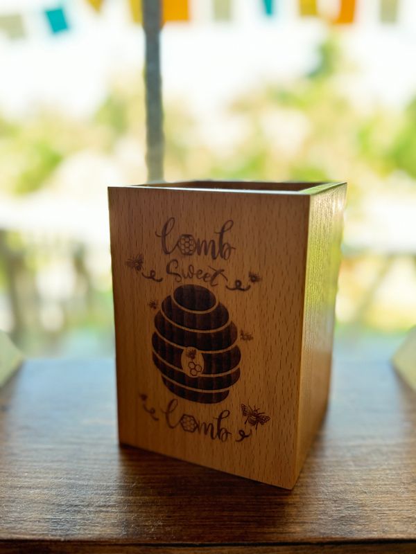 Wooden Utensil Holder Comb Sweet Comb
