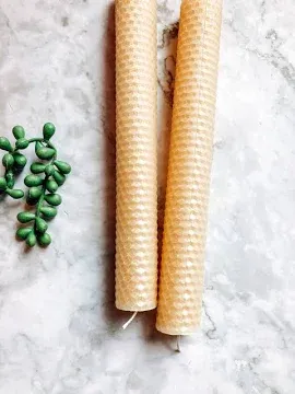 Colored Rolled Beeswax Candle