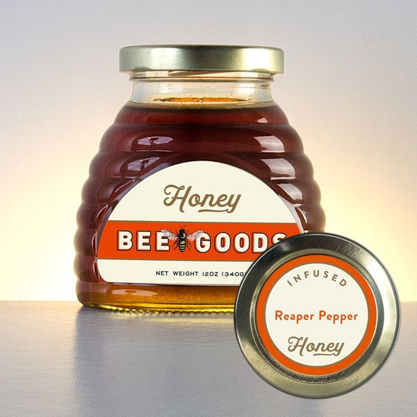 Reaper Pepper Infused Honey - 12 oz skep