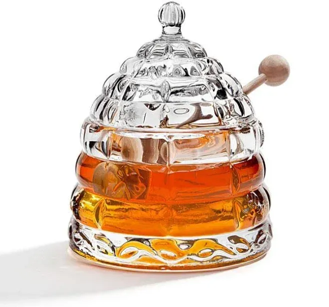 Small Crystal Honey Pot