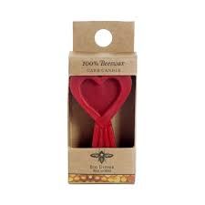Beeswax Birthday Candle Heart