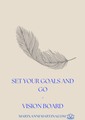 Workbook: Set your goals and Go + Vision Board