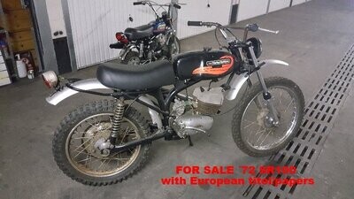 Harley-Davidson Baja 100 (MSR-L) 1972 model with European Title, so road legal (although a ´competition only´ model