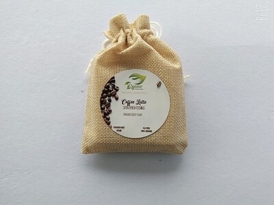 Organic Kreations Coffee Latte Natural Organic Soap, Handmade, Vegan organic Soap Bar for Acne, Skin brightening &amp; anti-ageing, pure coffee color