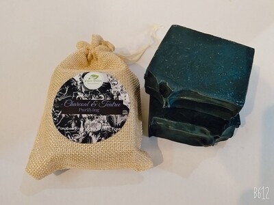 Organic Kreations Charcoal &amp; Teatree Natural Organic Soap, Handmade, Vegan organic Soap Bar for reducing Acne, purifying &amp; cleansing skin