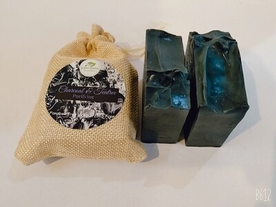Organic Kreations Charcoal &amp; Teatree Natural Organic Soap, Handmade, Vegan organic Soap Bar for reducing Acne, purifying &amp; cleansing skin
