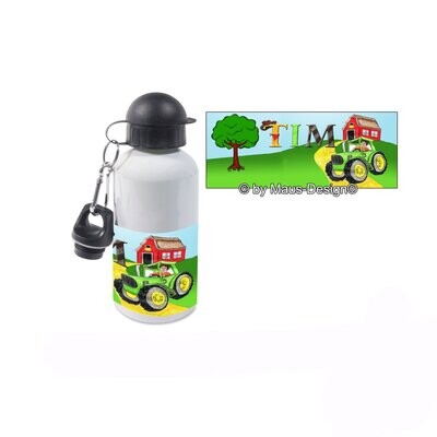 Traktor Alu Trinkflasche