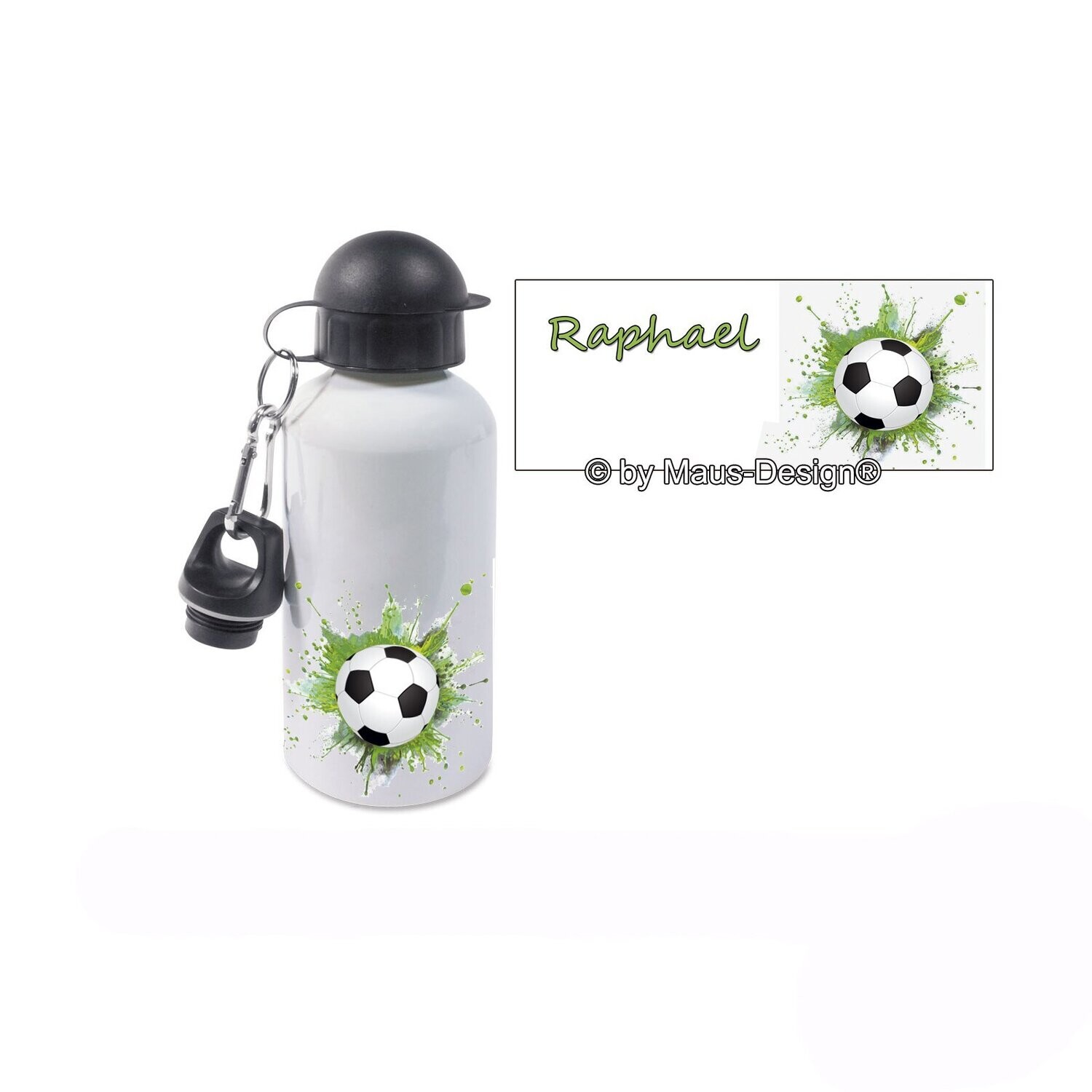 Fußball Alu Trinkflasche