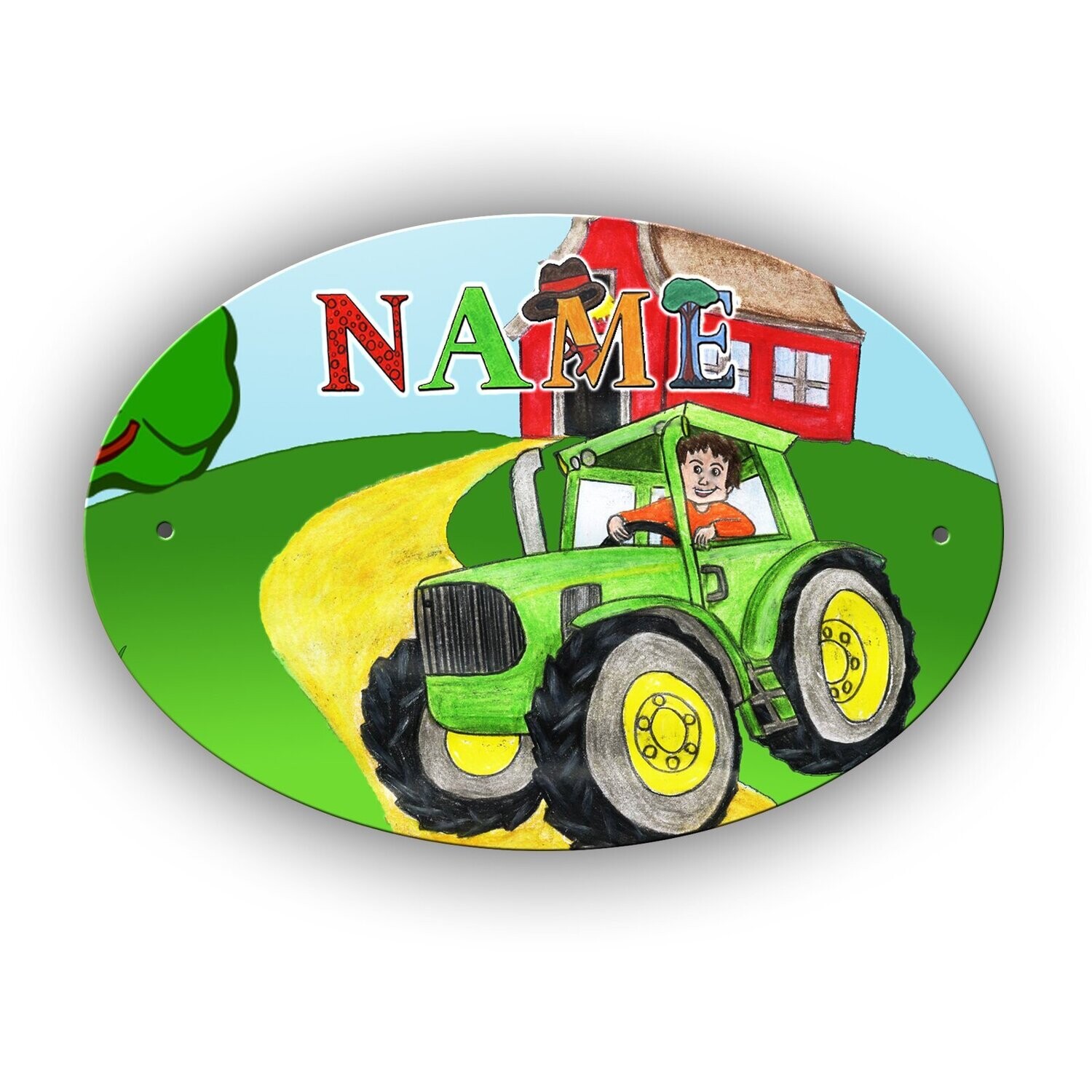 Traktor Türschild