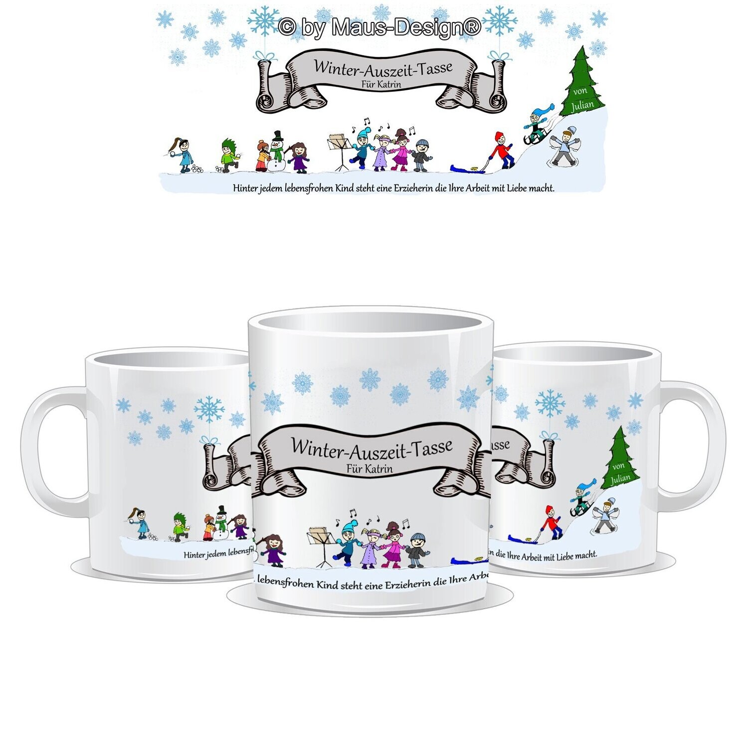 Tasse Winter Motiv