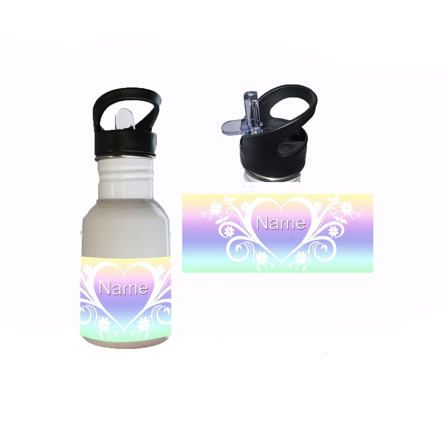Herz Edelstahl Trinkflasche