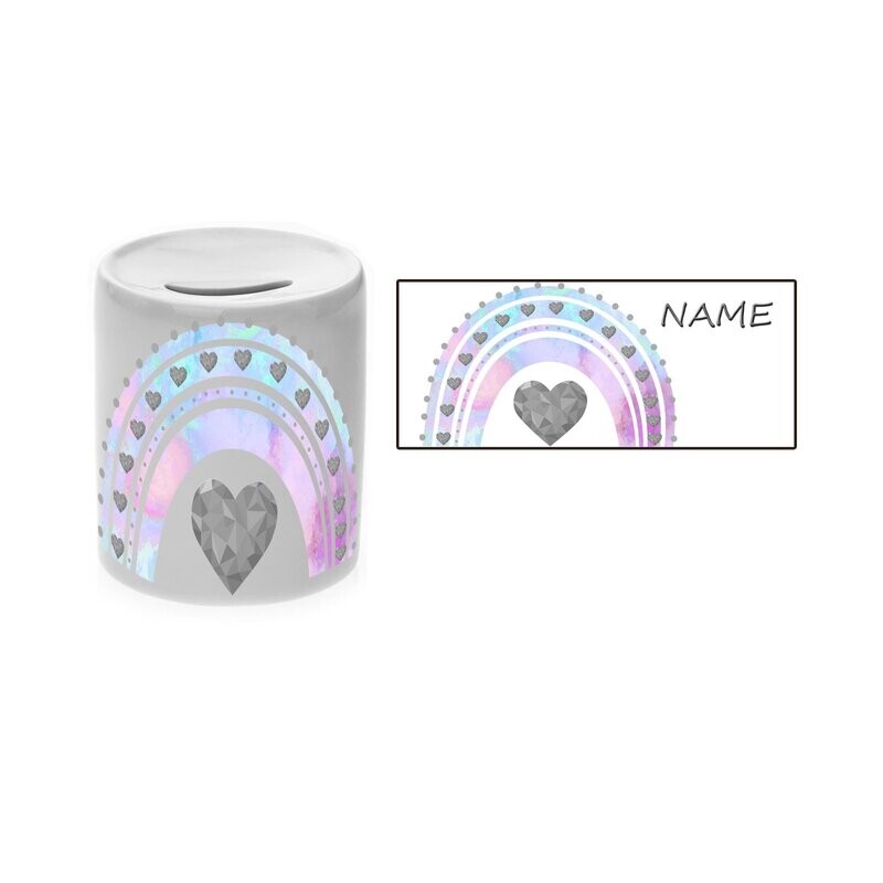 Pastell Regenbogen Spardose Pastell Regenbogen Spardose