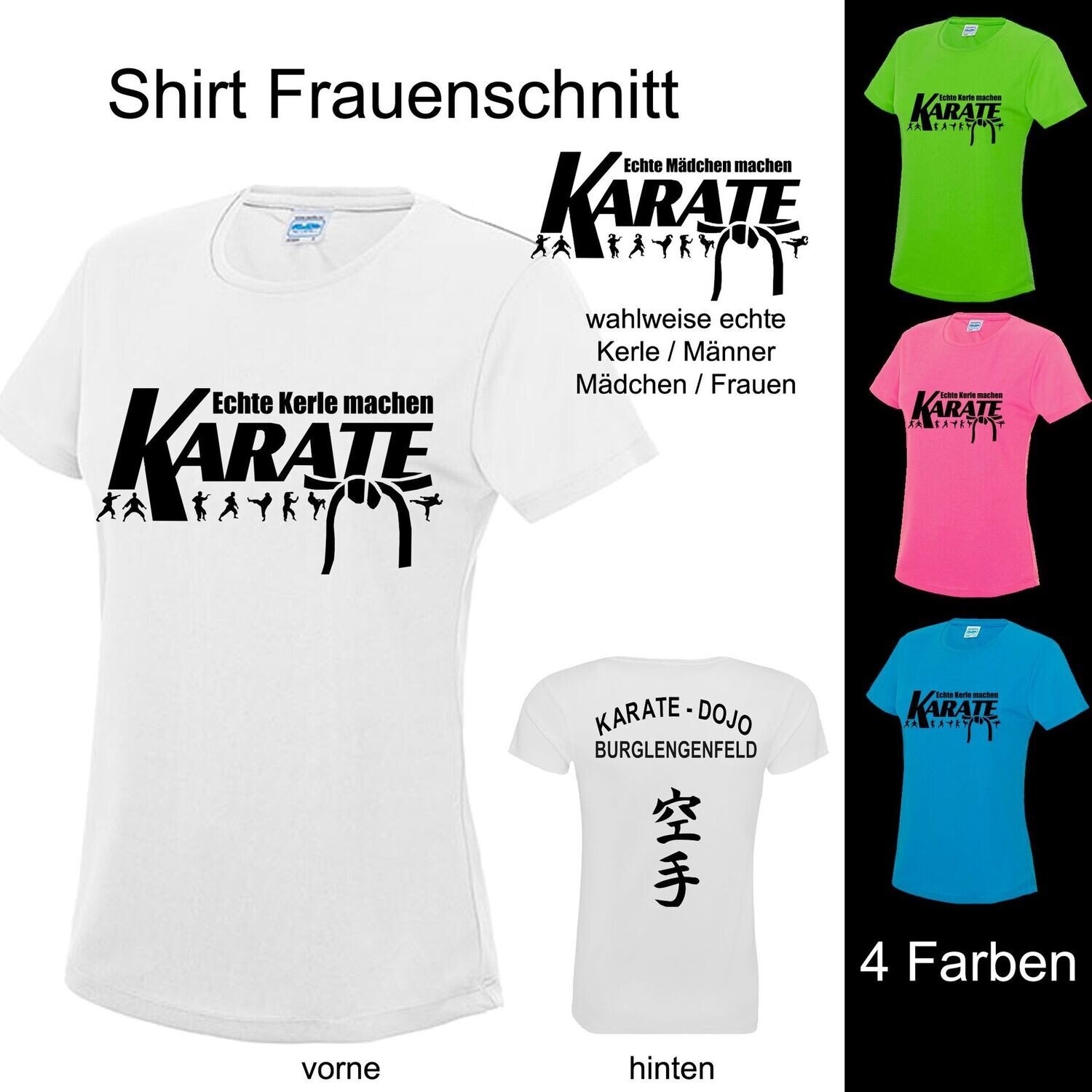 Karate Frauenschnitt Shirt