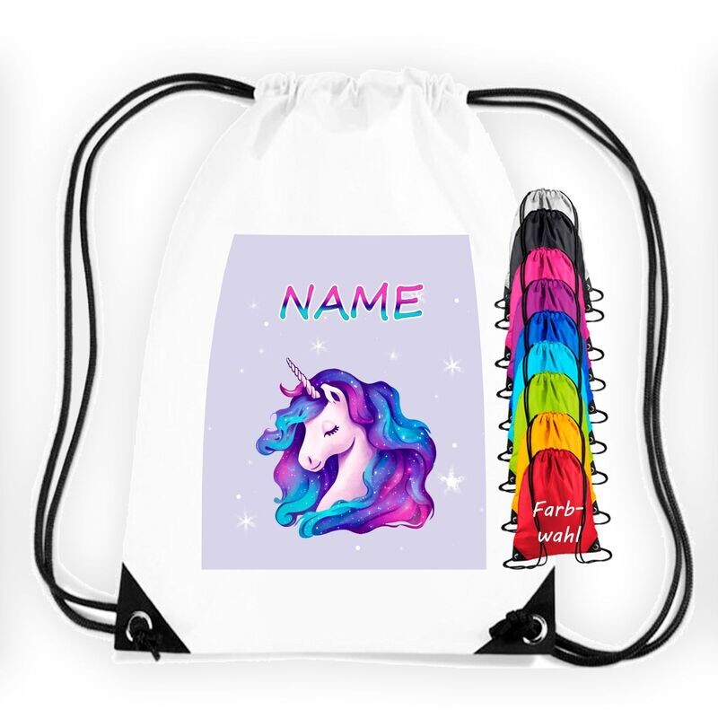 Galaxy Einhorn Turnbeutel Galaxy Einhorn Turnbeutel