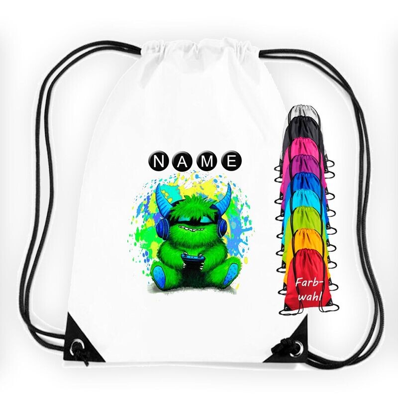 Zocker-Monster Turnbeutel Zocker-Monster Turnbeutel