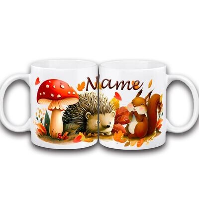 Herbst Tasse mit Name