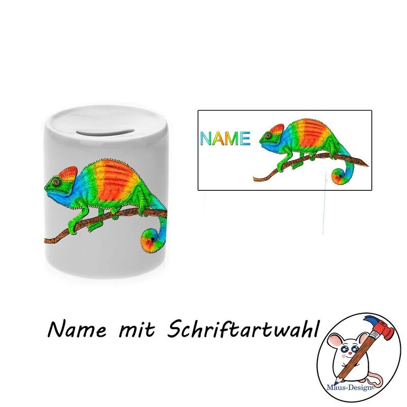 Chamäleon Spardose Chamäleon Spardose