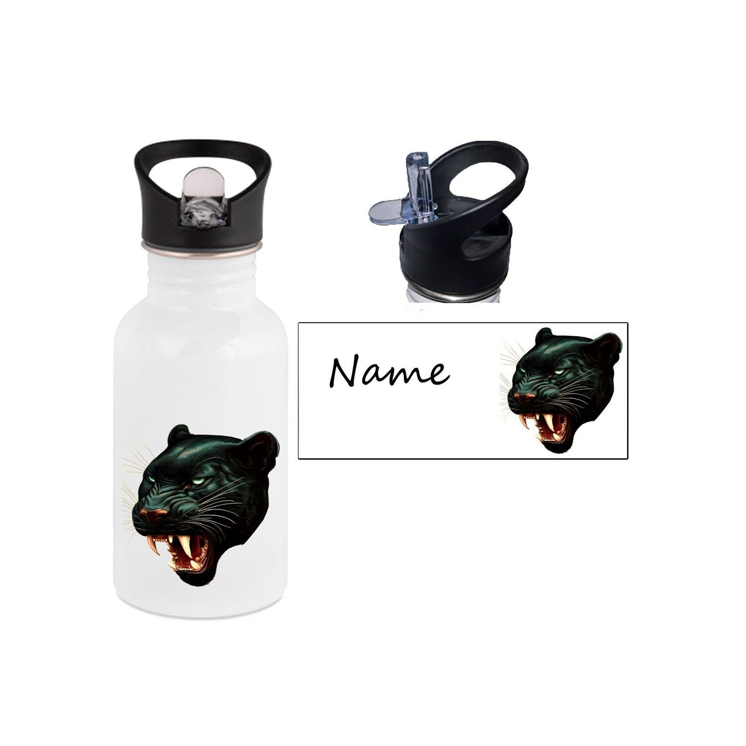Panther Edelstahl Trinkflasche