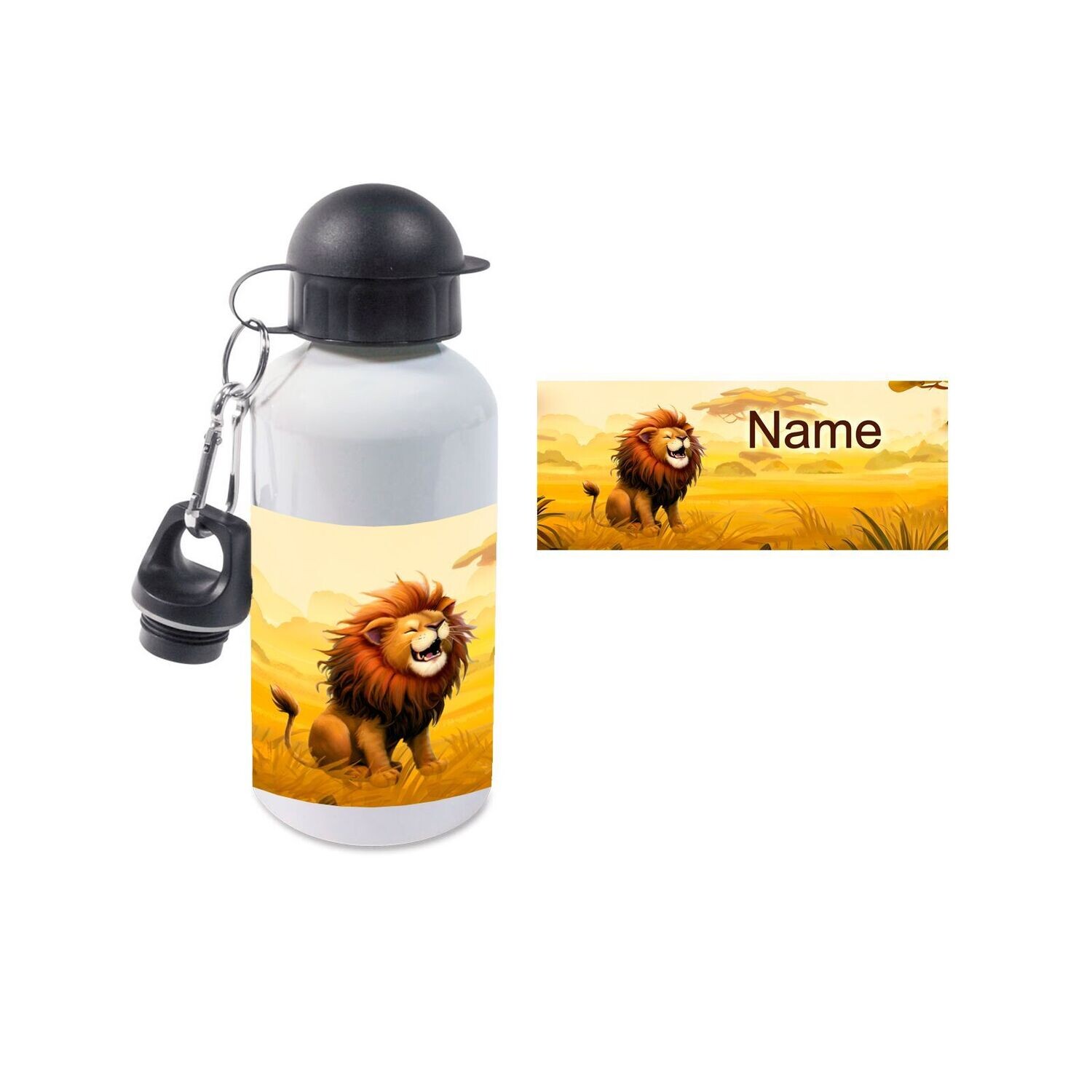 Löwe Alu Trinkflasche
