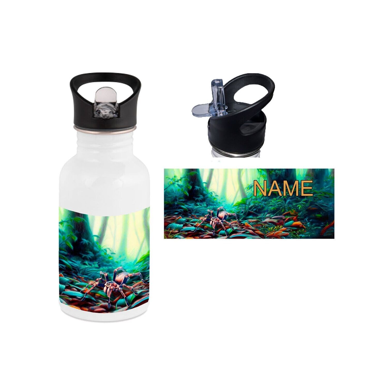 Spinne Edelstahl Trinkflasche