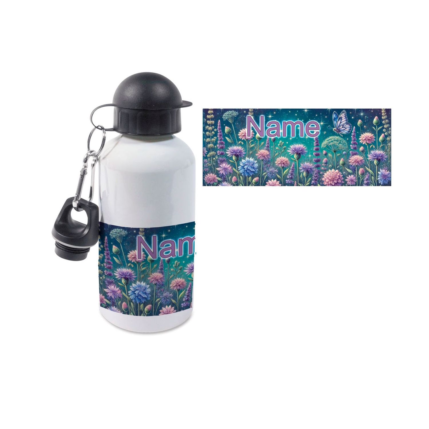 Blumenwiese Alu Trinkflasche