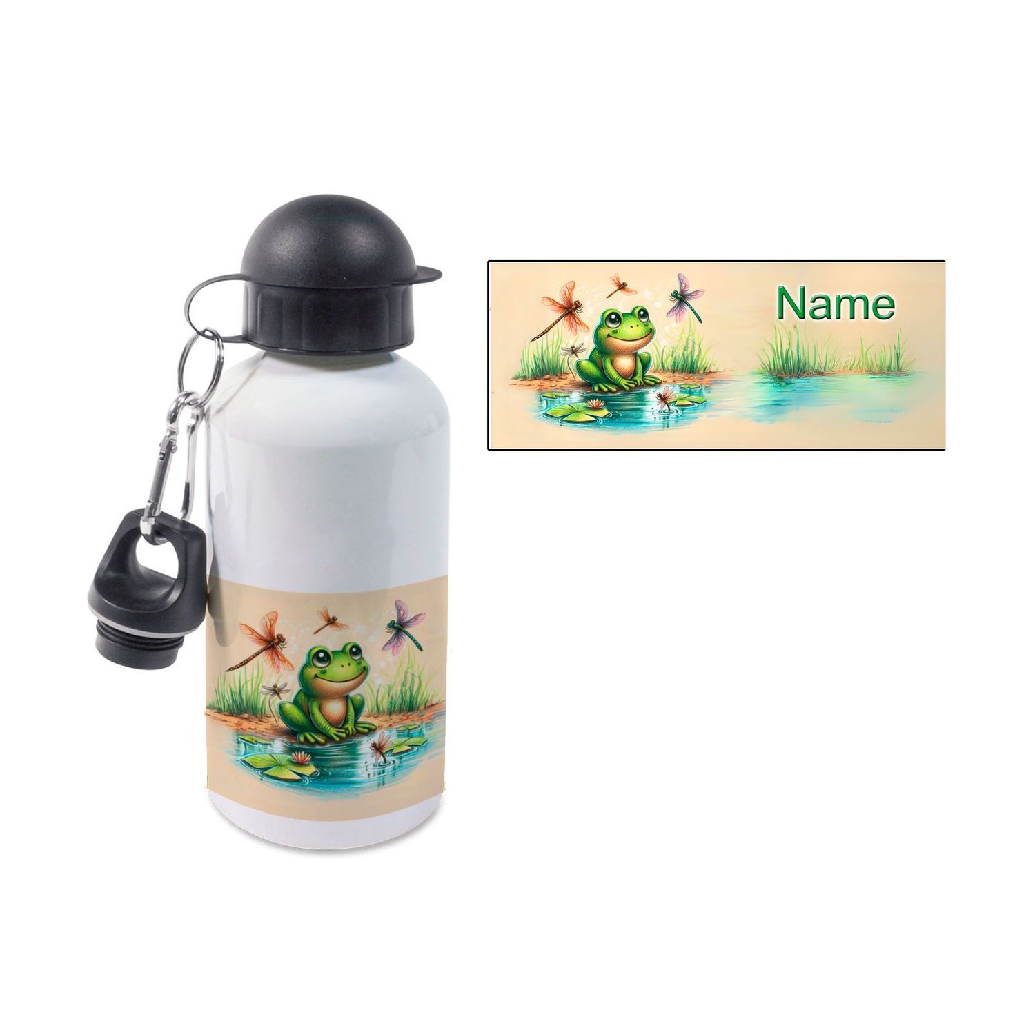 Frosch Alu Trinkflasche