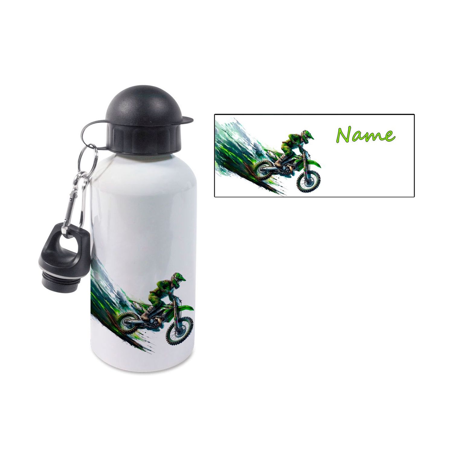 Motocross Alu Trinkflasche