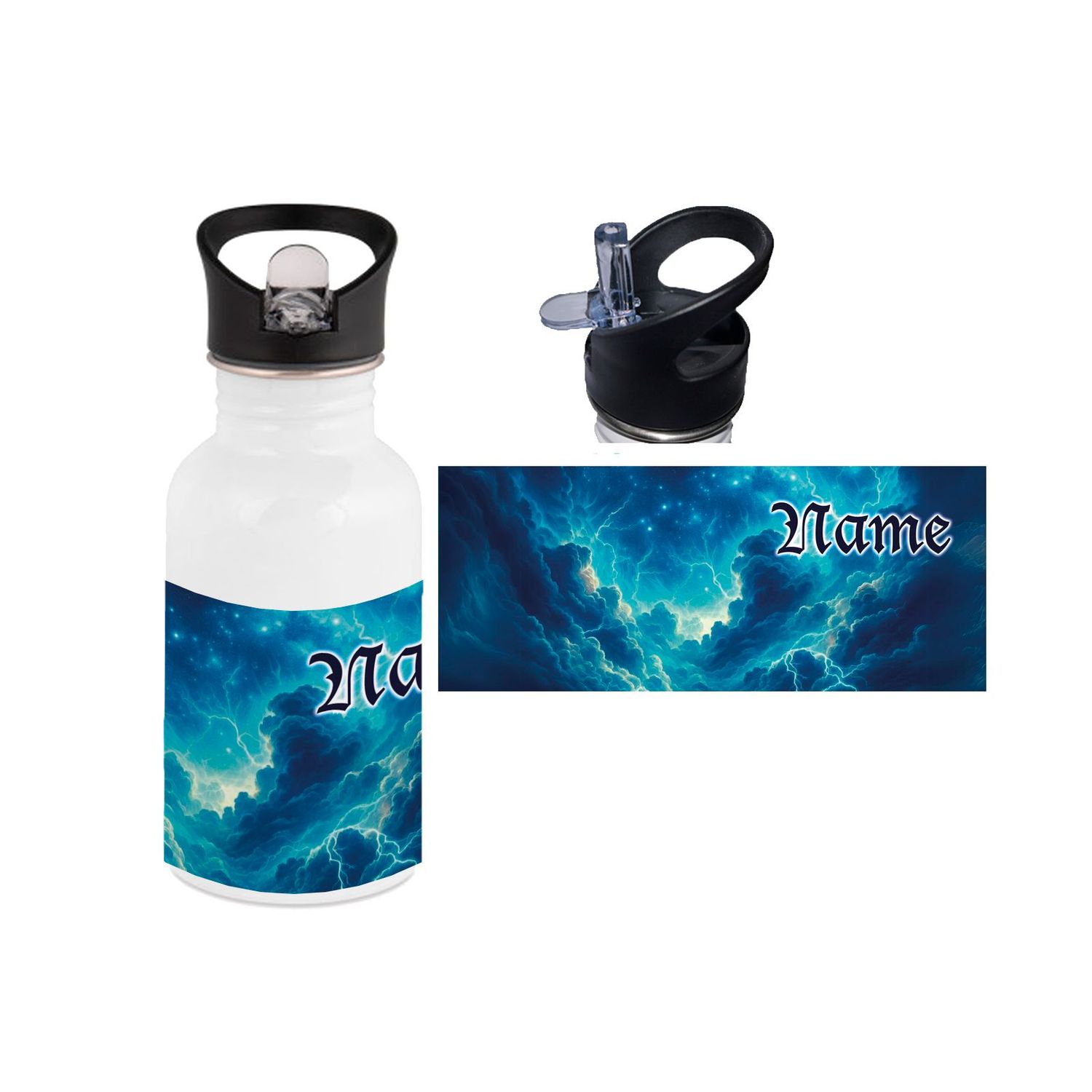 Blitze Edelstahl Trinkflasche