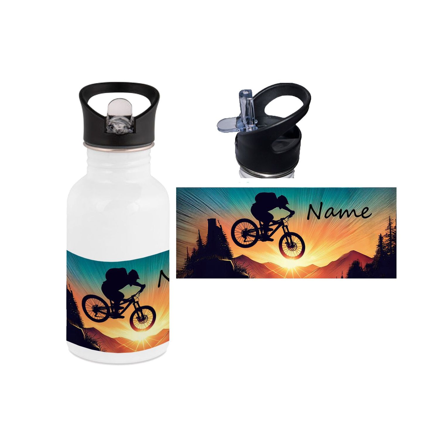 Fahrrad Edelstahl Trinkflasche