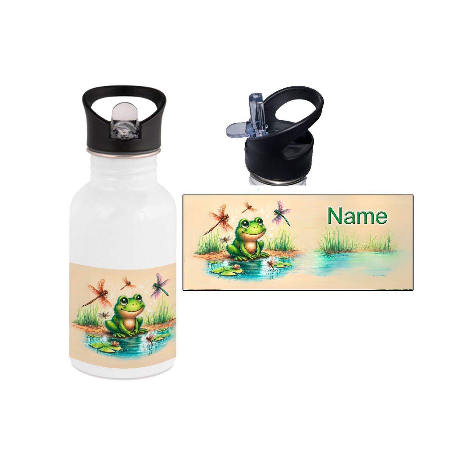 Frosch Edelstahl Trinkflasche
