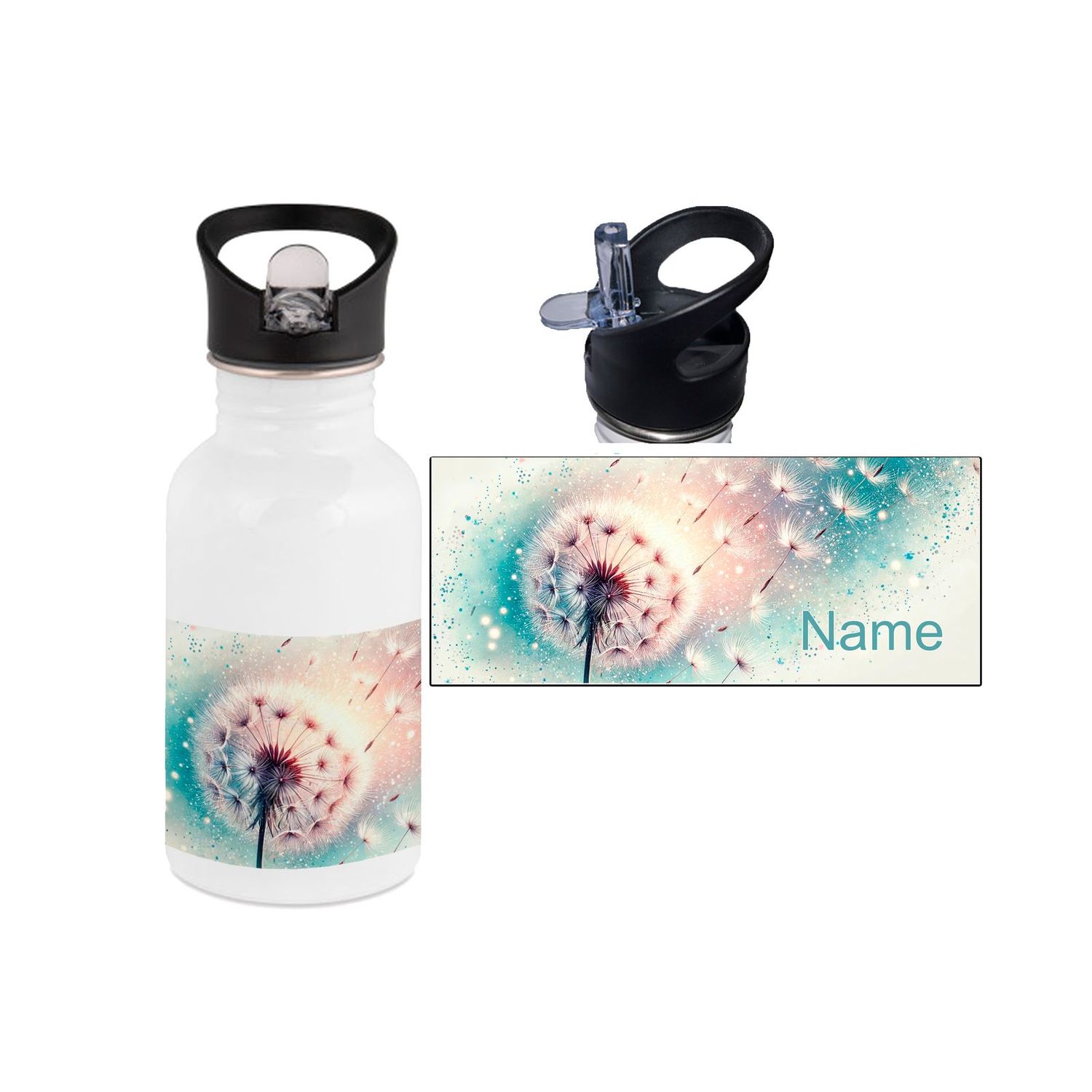 Pusteblume Edelstahl Trinkflasche