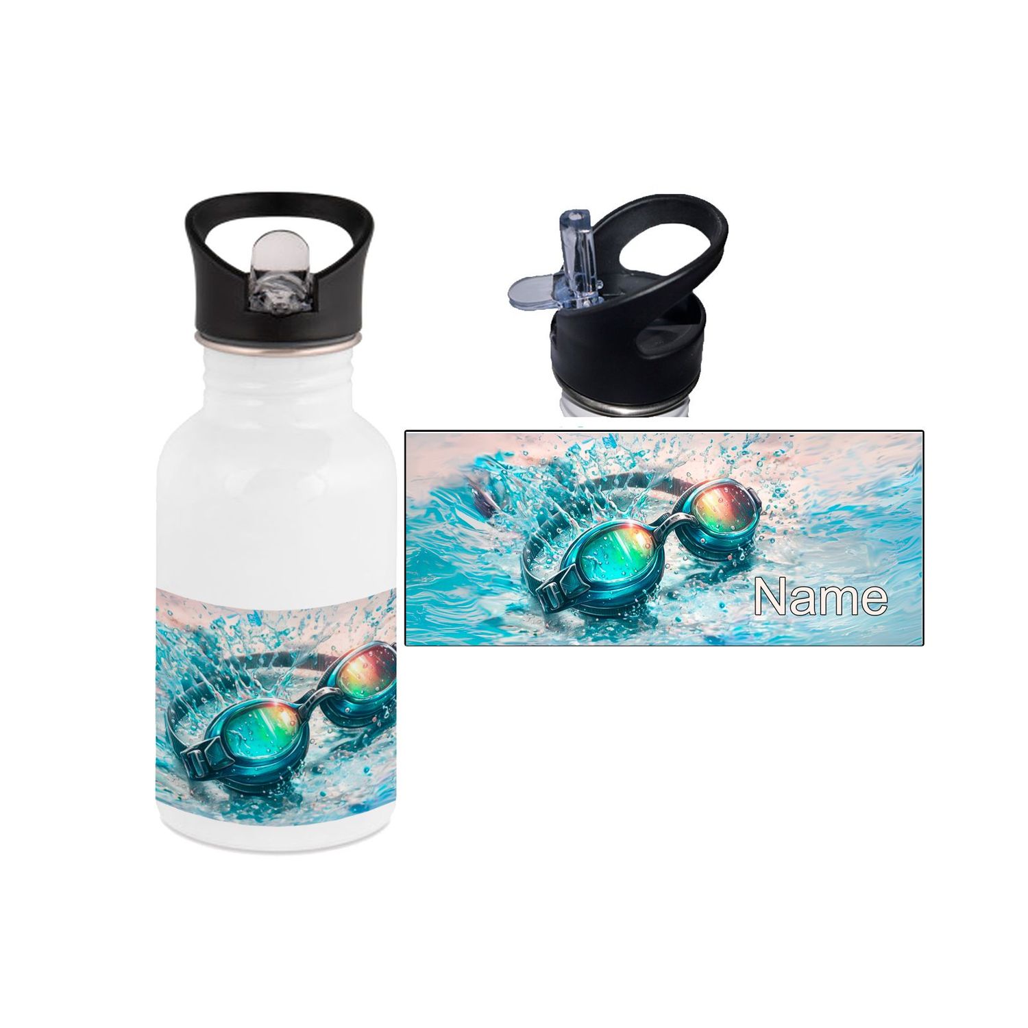 Schwimmen Edelstahl Trinkflasche